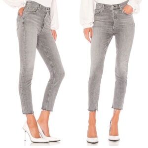 Agolde Women's Gray Ankle Jeans